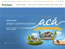 Tablet Screenshot of acasalud.com.ar